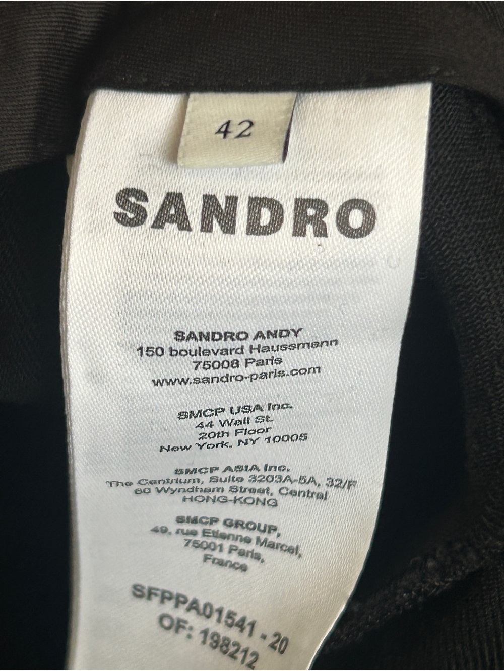 Sandro Carrot Top Cropped Black Pants Cuff Wide leg gorpcore Sieny high rise - Picture 11 of 16